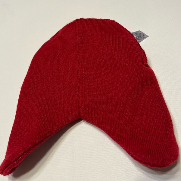 OU Oklahoma Sooners Girls Horse or Cow Pom Beanie NCAA Official Red Size 7-16 - Picture 3 of 7